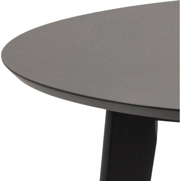 Table à manger Roxby Ø105 cm - Noir Table à manger Roxby Ø105 cm - Noir