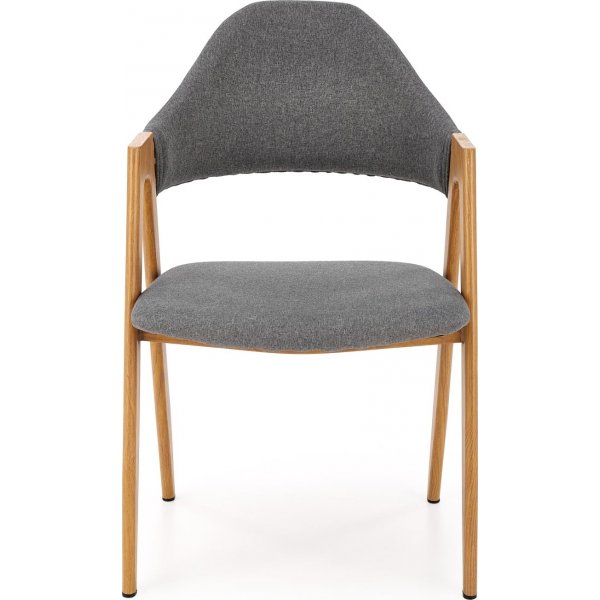 Chaise de salle  manger Kamilla - Gris + Pieds de meubles