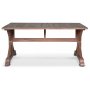 Croco brunt matbord 160x90 cm - Vintage