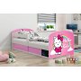 Vejle barnsng med frvaringsfack 80 x 160 cm - Valfri sticker & frg