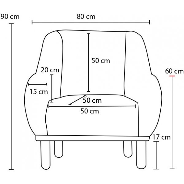 Fauteuil Reims - Marron Fauteuil Reims - Marron