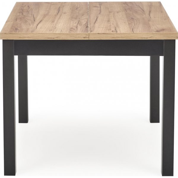 Table à manger Callahan 90-125 x 90 cm - Chêne artisanal/noir Table à manger Callahan 90-125 x 90 cm - Chêne artisanal/noir