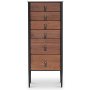 Flash byr H 115cm - Svart/valnt