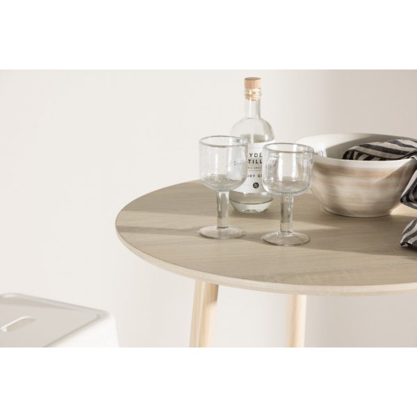 Plaza barbord Ø70 cm - Whitewash Plaza barbord Ø70 cm - Whitewash