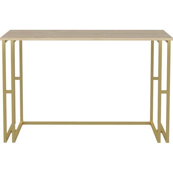 Kane skrivbord 120 x 60 cm - Guld/ek Kane skrivbord 120 x 60 cm - Guld/ek