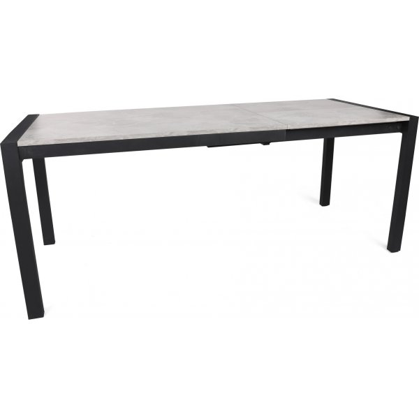 Table à manger Silva 120-187 x 74 cm - Vison/noir Table à manger Silva 120-187 x 74 cm - Vison/noir