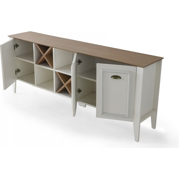 Buffet Bukol - Blanc/noyer Buffet Bukol - Blanc/noyer