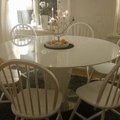 Mycket nöjd :D Cecilia Matbord runt ø150 cm - Vit/krom