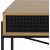 Angus skrivbord 110x50 cm - Ek/svart