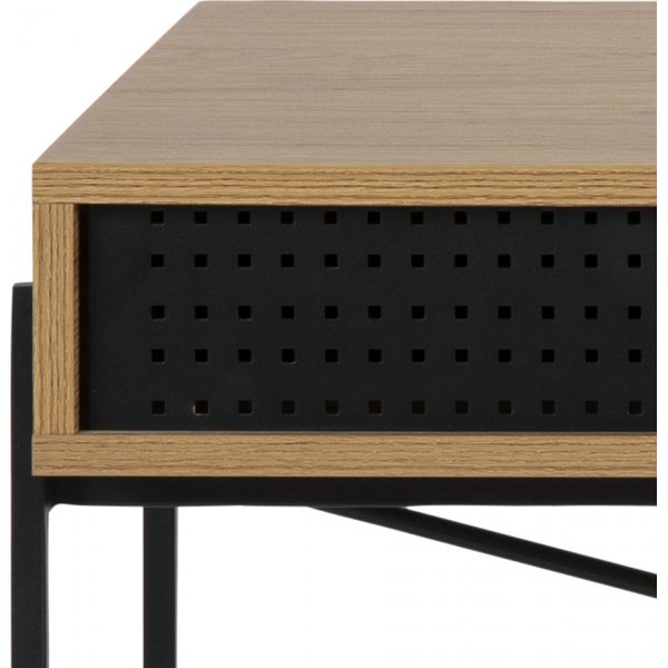 Bureau Angus 110x50 cm - Chne/noir