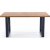 Sauber utdragbart matbord 90x160-250 cm - Ek/svart