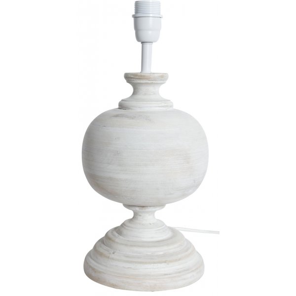 Mango lampfot H40x25cm - Whitewash