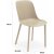 Chaise de salle  manger coquille, paquet de 2 - Beige