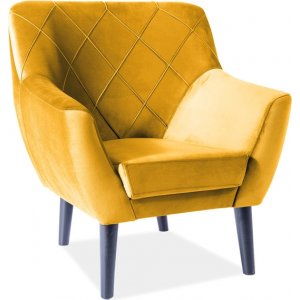 Kier fauteuil - Oranje fluweel