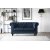 Chesterfield 2-sits soffa bl - Herron