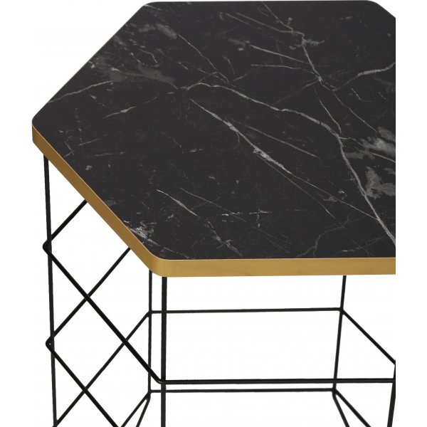 Table basse Drew - Chne/noir