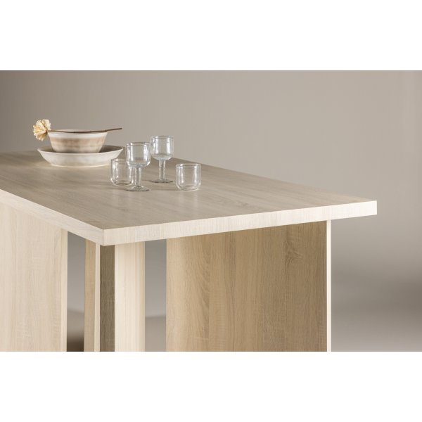 Bassholmen matbord 180 x 90 cm - Whitewash