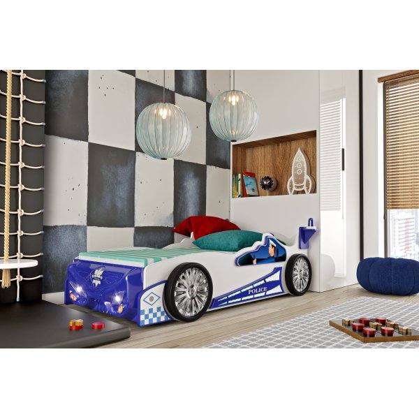 Polisbil barnsng - 90 x 200 cm