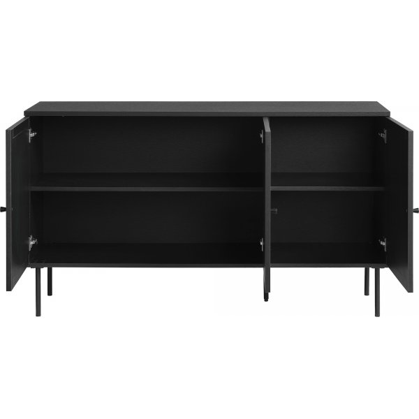 Buffet menu noir 140 cm Buffet menu noir 140 cm