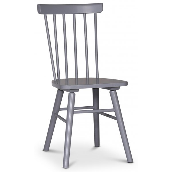 Edge matgrupp; Matbord i vit HPL 190x90 cm med 6 st gra Orust pinnstolar + 4.00 x Mbeltassar