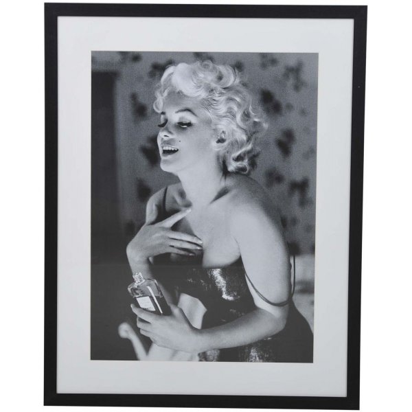 Tavla med spegelram - Marilyn pose - 70x90 cm