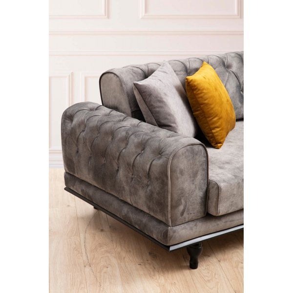 Arredo Capitone 3-sits bäddsoffa - Antracit Arredo Capitone 3-sits bäddsoffa - Antracit