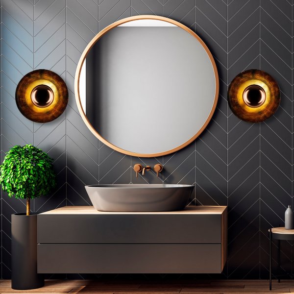 Kurt wandlamp 48 cm - Koper