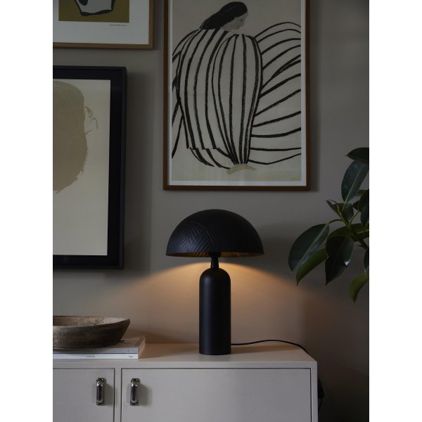 Pied de lampe Carter - Noir mat - 35 cm Pied de lampe Carter - Noir mat - 35 cm