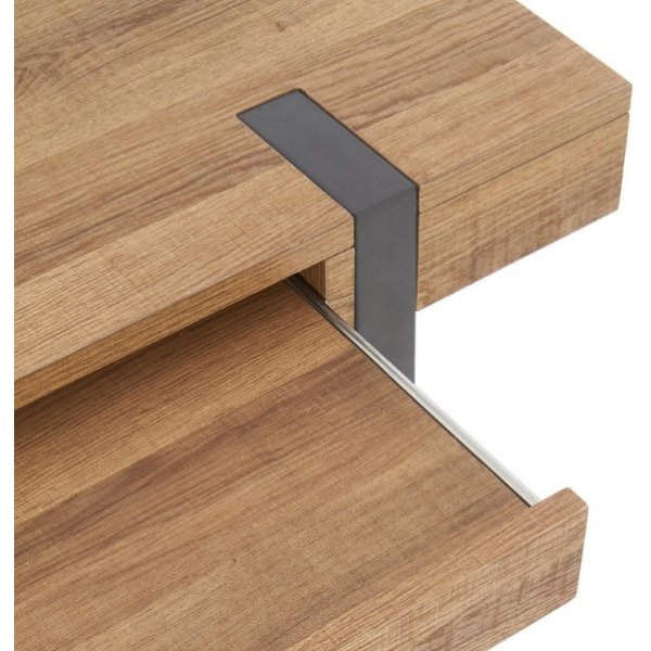 Paul Skrivbord med förvaring 110x55 cm - Valnöt/svart Paul Skrivbord med förvaring 110x55 cm - Valnöt/svart