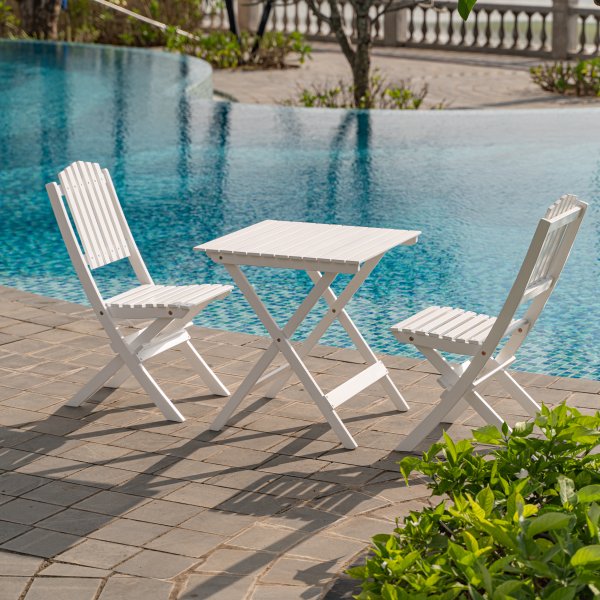 Table à manger Haväng 65 x 65 cm - Blanc Table à manger Haväng 65 x 65 cm - Blanc