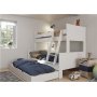 Alba vningssng med extrasng 90/120 x 200 cm - Vit