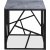 Kosmos soffbord 55 x 55 cm - Gr marmor/svart