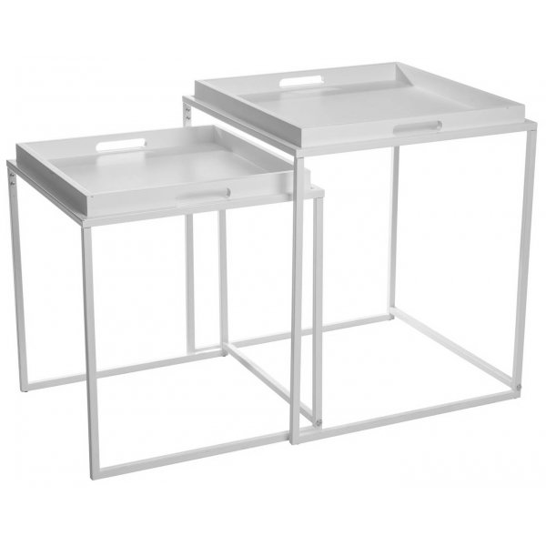 Dienblad witte tafel 50 x 50 cm / 40 x 40 cm