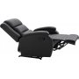 Benedict reclinerftlj med fotpall - Svart PU + Flckborttagare fr mbler