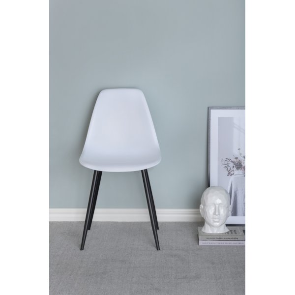 Chaise de salle à manger Bridge - Plastique blanc Chaise de salle à manger Bridge - Plastique blanc