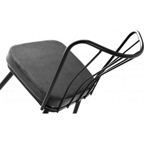 Ensemble de chaises Ylva - Noir/gris fonc