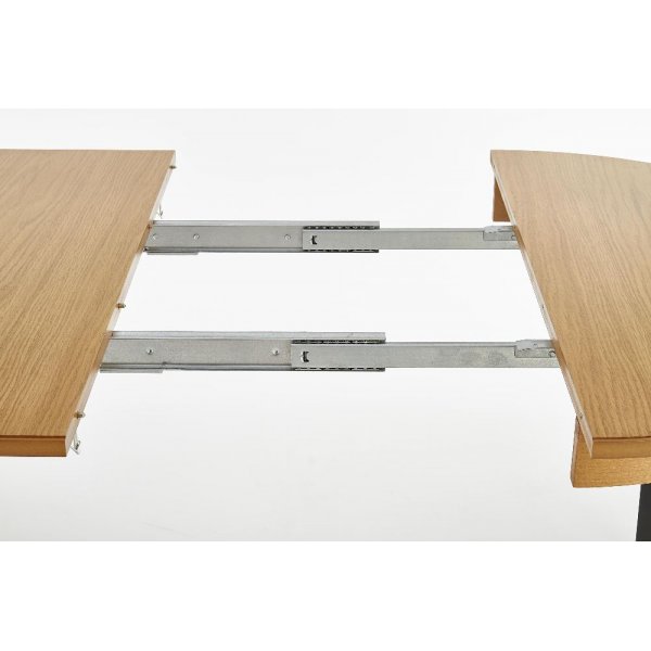 Daly runt förlängningsbart matbord 100-200 cm - Oljad ek/grafit Daly runt förlängningsbart matbord 100-200 cm - Oljad ek/grafit