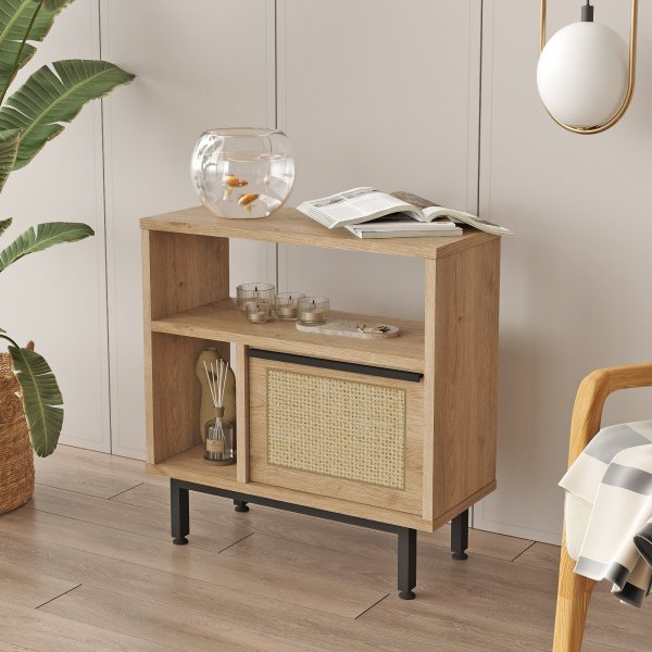 Ocean bijzettafel 60 x 25,5 cm - Walnoot/eiken Ocean bijzettafel 60 x 25,5 cm - Walnoot/eiken