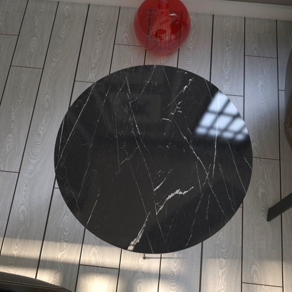 Table d\\\'appoint Sandalf 40 x 40 cm - Noir/blanc Table d\\\'appoint Sandalf 40 x 40 cm - Noir/blanc