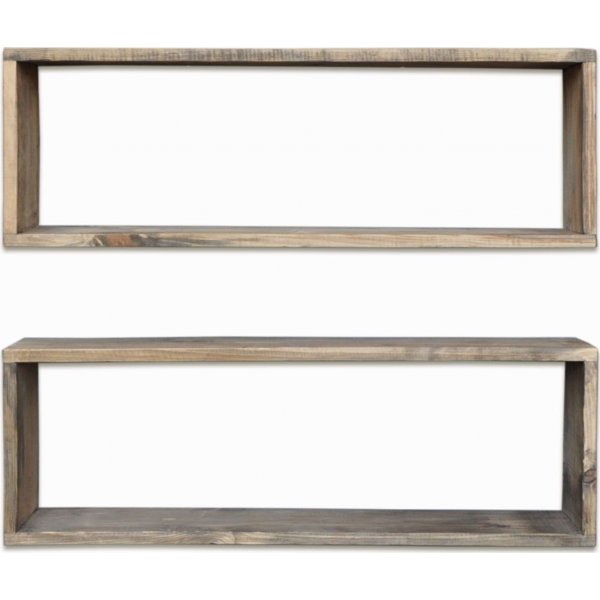 Abstracte wandplank 7 - Walnoot Abstracte wandplank 7 - Walnoot