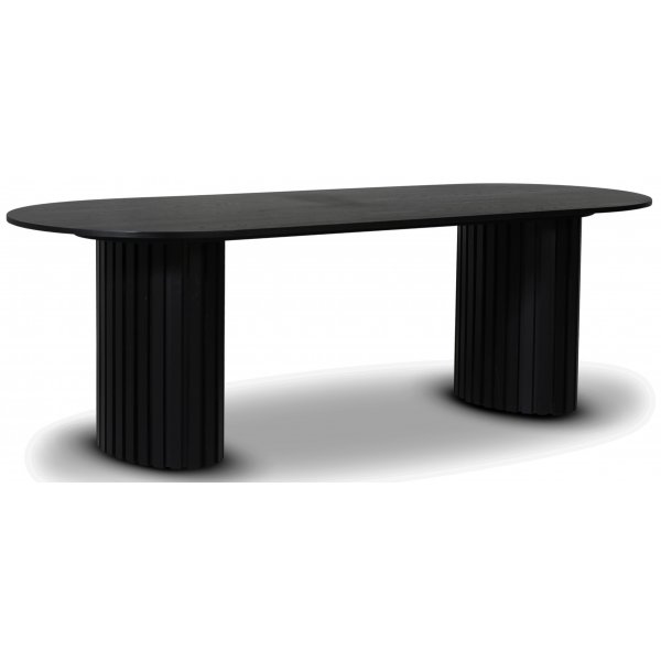 Matgrupp PiPi ovalt matbord 240 cm inkl 4 st Sunda matstol - Svartbets + 3.00 x Möbeltassar Matgrupp PiPi ovalt matbord 240 cm inkl 4 st Sunda matstol - Svartbets + 3.00 x Möbeltassar