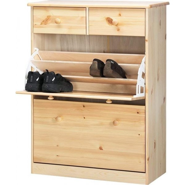 Meuble  chaussures Mario - Pin laqu