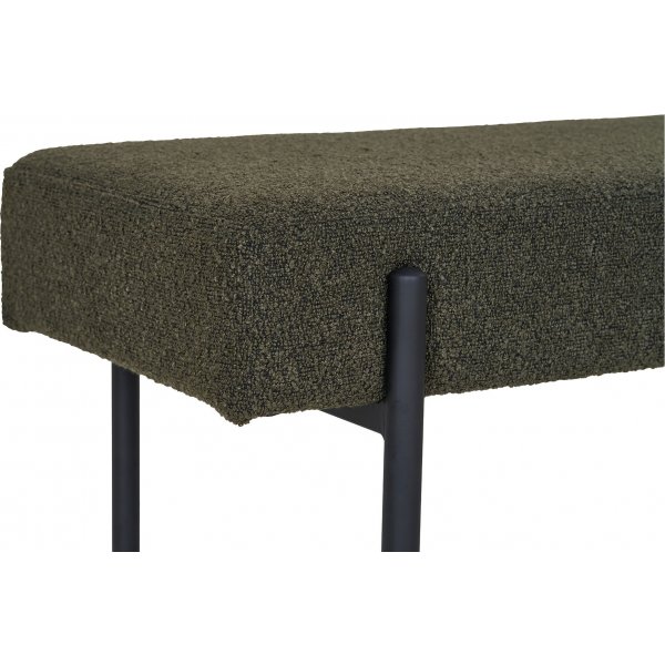 Swindon sittbänk - Mörkgrön bouclé Swindon sittbänk - Mörkgrön bouclé