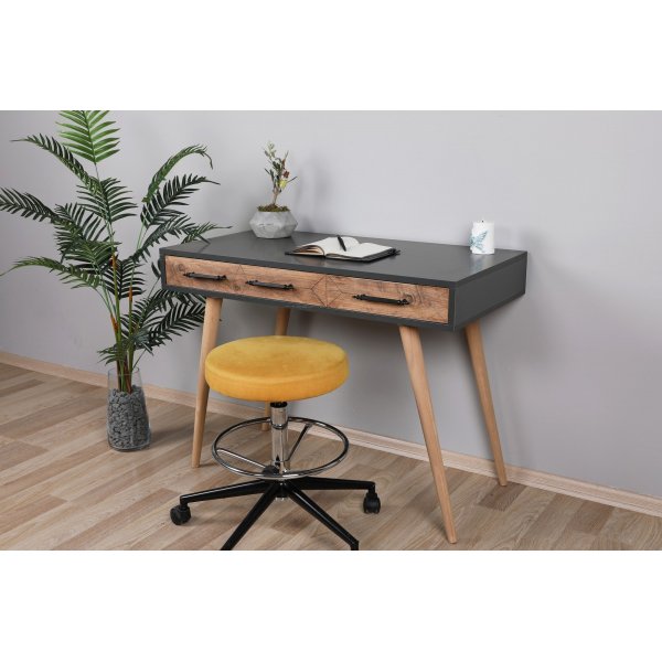 Bureau Milano 105x55 cm - Anthracite/pin