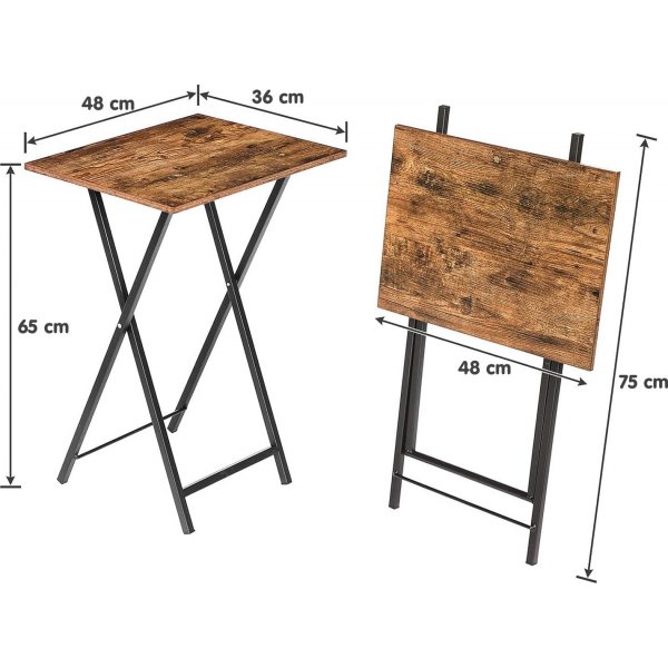 Versa siodobordsset, 2 st Brun - 48 x 36 cm