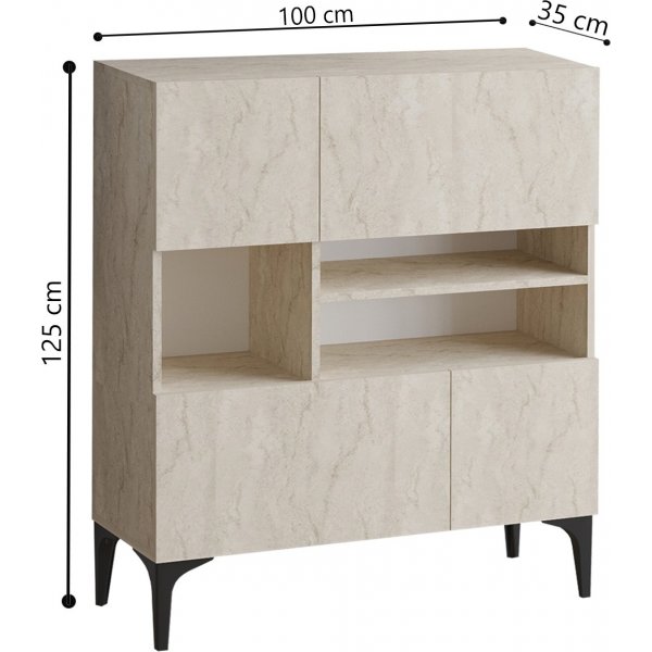 Krista skåp - Travertin Krista skåp - Travertin