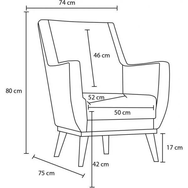 Fauteuil Gonca - Marron Fauteuil Gonca - Marron