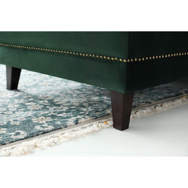 Soffa med divan grön sammet - Bellas Soffa med divan grön sammet - Bellas