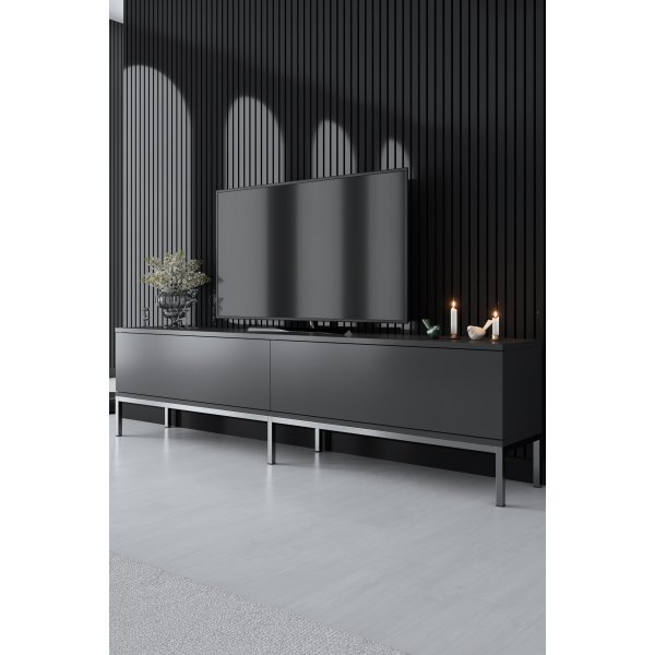 Banc TV Lord - Anthracite/argent Banc TV Lord - Anthracite/argent