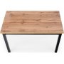 Tempest eettafel 120 cm - Wotan eiken/zwart